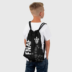 Рюкзак-мешок FNAF glitch на темном фоне: надпись, символ, цвет: 3D-принт — фото 2