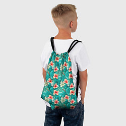 Рюкзак-мешок Летние цветочки паттерн, цвет: 3D-принт — фото 2