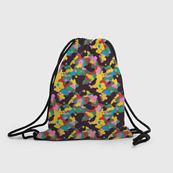 Рюкзак-мешок Модный красочный камуфляж, цвет: 3D-принт