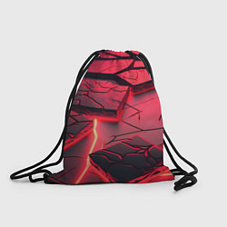 Рюкзак-мешок Красные неоновые плиты, цвет: 3D-принт