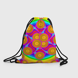 Рюкзак-мешок Узор цвета хохломы, цвет: 3D-принт