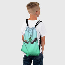 Рюкзак-мешок Планктон в тягах бархатных, цвет: 3D-принт — фото 2