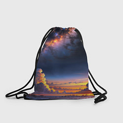 Рюкзак-мешок Млечный путь и облака на закате, цвет: 3D-принт