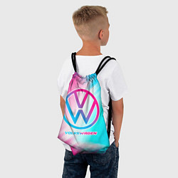 Рюкзак-мешок Volkswagen neon gradient style, цвет: 3D-принт — фото 2