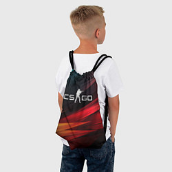 Рюкзак-мешок CS GO dark abstract logo, цвет: 3D-принт — фото 2
