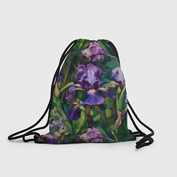 Рюкзак-мешок Ирисы паттерн, цвет: 3D-принт
