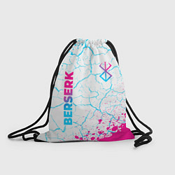 Рюкзак-мешок Berserk neon gradient style: надпись, символ, цвет: 3D-принт