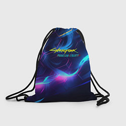 Рюкзак-мешок Cyberpunk phantom logo neon, цвет: 3D-принт