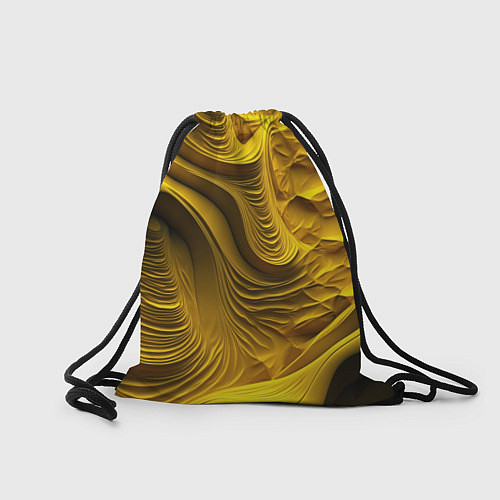 Мешок для обуви Объемная желтая текстура / 3D-принт – фото 2
