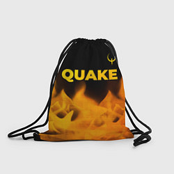 Рюкзак-мешок Quake - gold gradient: символ сверху, цвет: 3D-принт