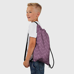 Рюкзак-мешок Вензель на лавандовом, цвет: 3D-принт — фото 2