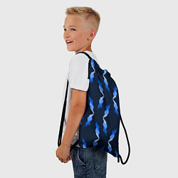 Рюкзак-мешок Синяя ночь, цвет: 3D-принт — фото 2