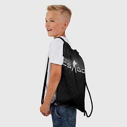 Рюкзак-мешок CS GO black chrome, цвет: 3D-принт — фото 2