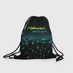 Рюкзак-мешок Cyberpunk logo neon, цвет: 3D-принт