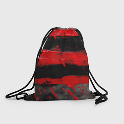 Рюкзак-мешок Текстура краски красные полосы, цвет: 3D-принт