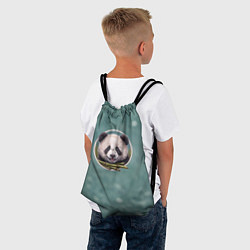 Рюкзак-мешок Милая мордочка панды с бамбуком, цвет: 3D-принт — фото 2