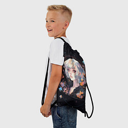 Рюкзак-мешок Девушка с кристаллами, цвет: 3D-принт — фото 2
