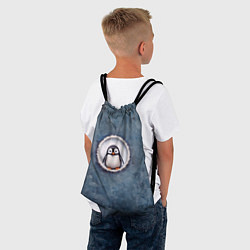 Рюкзак-мешок Маленький забавный пингвинчик, цвет: 3D-принт — фото 2