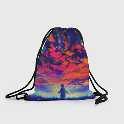 Рюкзак-мешок Anime girl sky, цвет: 3D-принт