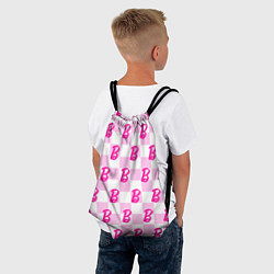 Рюкзак-мешок Розовая шашка и Барби, цвет: 3D-принт — фото 2
