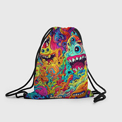 Рюкзак-мешок Космические зубастые чудовища, цвет: 3D-принт