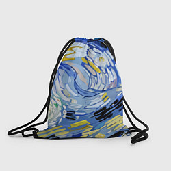 Рюкзак-мешок Облака в стиле Ван Гога, цвет: 3D-принт