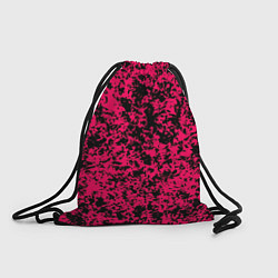 Рюкзак-мешок Ярко-розовый пятнистый, цвет: 3D-принт