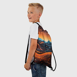 Рюкзак-мешок Цифровой пейзаж, цвет: 3D-принт — фото 2