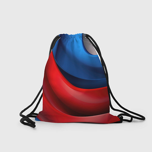 Мешок для обуви Объемная абстракция в цветах флага РФ / 3D-принт – фото 2