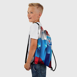 Рюкзак-мешок Синий герб РФ, цвет: 3D-принт — фото 2