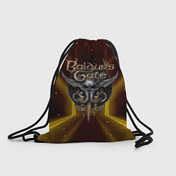 Мешок для обуви Baldurs Gate 3 logo black gold