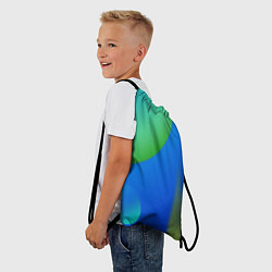 Рюкзак-мешок Яркий синий круг, цвет: 3D-принт — фото 2