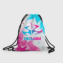 Рюкзак-мешок Hitman neon gradient style, цвет: 3D-принт