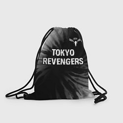 Рюкзак-мешок Tokyo Revengers glitch на темном фоне: символ свер, цвет: 3D-принт