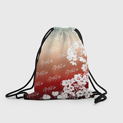 Рюкзак-мешок Stray Kids flowers, цвет: 3D-принт