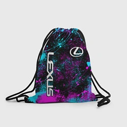 Рюкзак-мешок Lexus - неоновые брызги, цвет: 3D-принт