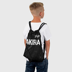 Рюкзак-мешок Akira glitch на темном фоне: символ сверху, цвет: 3D-принт — фото 2