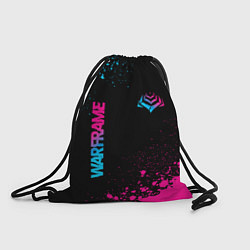 Рюкзак-мешок Warframe - neon gradient: надпись, символ, цвет: 3D-принт