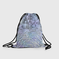 Рюкзак-мешок Серые и голубые пирамиды, цвет: 3D-принт