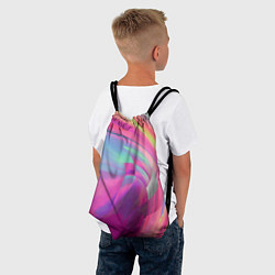 Рюкзак-мешок Неоновая геометрическая абстракция, цвет: 3D-принт — фото 2