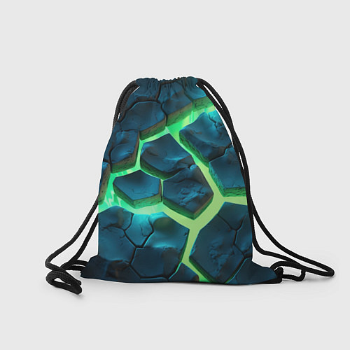 Мешок для обуви CS GO green texture logo / 3D-принт – фото 2