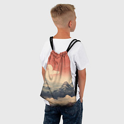 Рюкзак-мешок Горный ретро пейзаж, цвет: 3D-принт — фото 2
