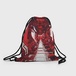 Рюкзак-мешок Красная комната киберпанк, цвет: 3D-принт