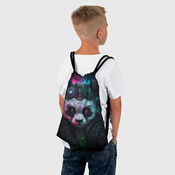 Рюкзак-мешок Киберпанк панда, цвет: 3D-принт — фото 2