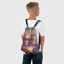 Рюкзак-мешок Салют в ночном небе, цвет: 3D-принт — фото 2