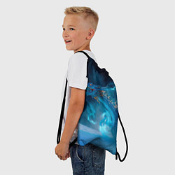 Рюкзак-мешок Зимний ледяной дракон, цвет: 3D-принт — фото 2