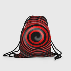 Рюкзак-мешок Красно-черный вихрь, цвет: 3D-принт