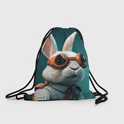 Рюкзак-мешок Белый кролик-космонавт, цвет: 3D-принт