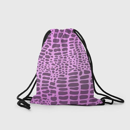 Мешок для обуви Розовая рептилия / 3D-принт – фото 2