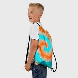 Рюкзак-мешок Тай-дай апельсин, цвет: 3D-принт — фото 2